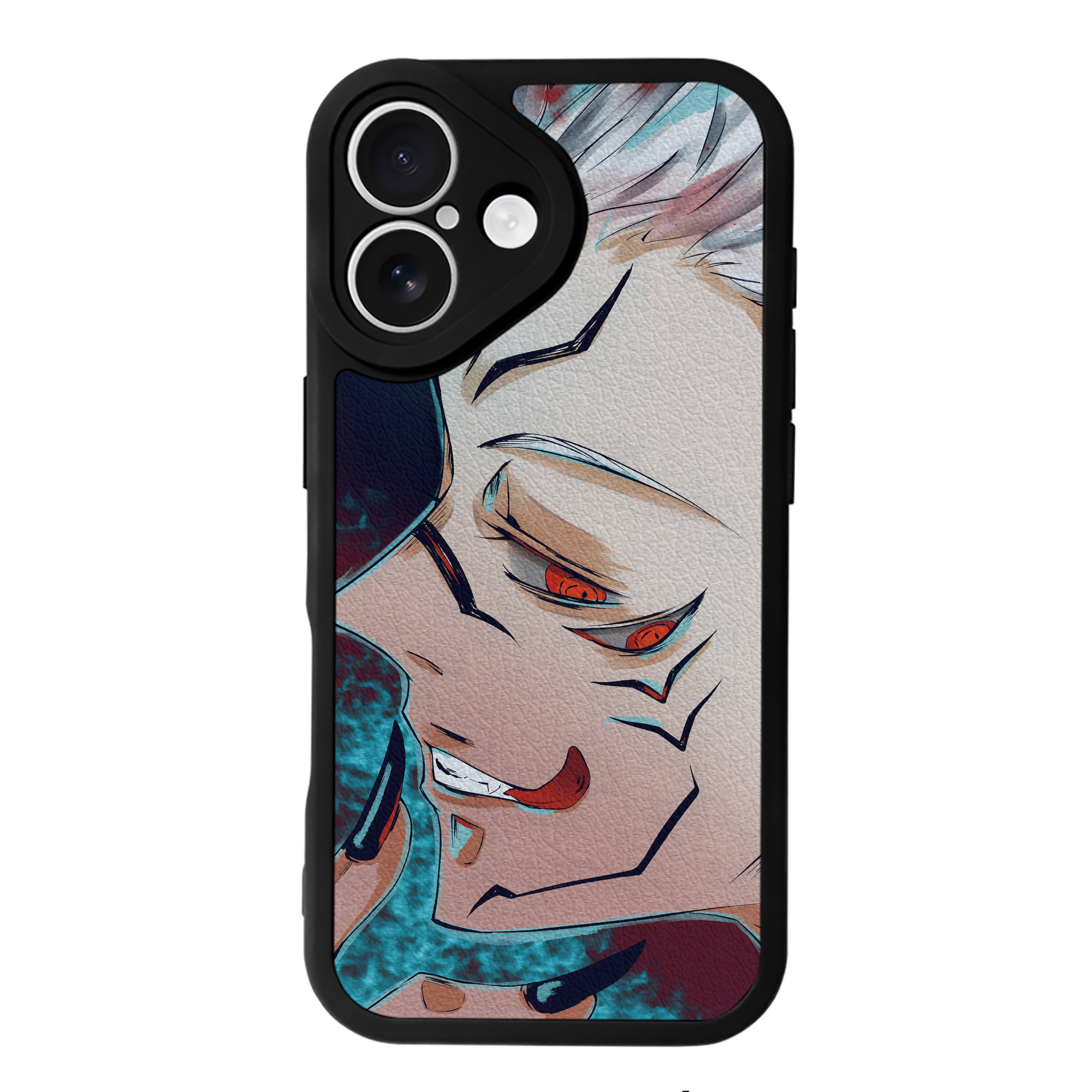 （画像用） 呪術廻戦 Jujutsu Kaisen 【iPhone 16シリーズ対応】シリコンスマホケース（レザー調） 材質：シリコン